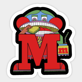 The Letter People: Mr. M Sticker